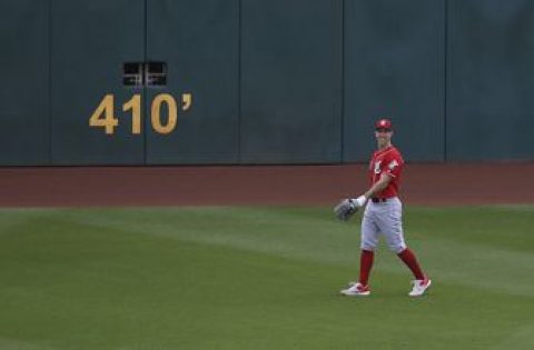 Reds’ Lorenzen pitches an inning, moves to center field