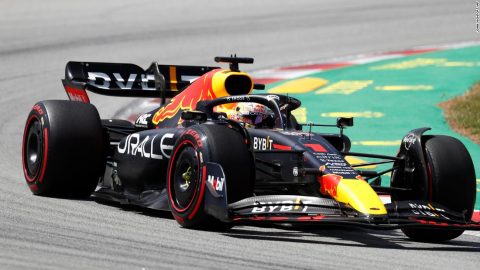 Max Verstappen leads Red Bull one-two at dramatic Spanish Grand Prix to leapfrog Charles Leclerc in F1 title fight