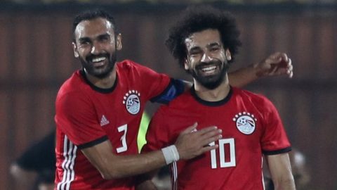 Salah injured after scoring direct from corner for Egypt