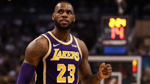 LeBron claims first Lakers win