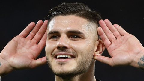 Icardi double sends Inter second in Serie A