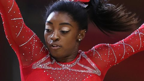Simone Biles: American wins record 14th gold at World Gymnastics Championships