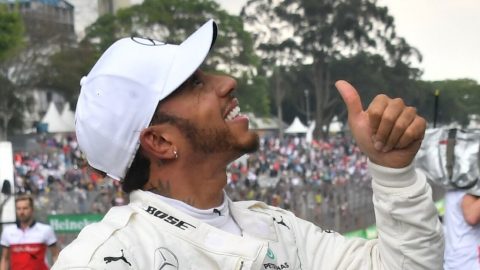 Lewis Hamilton takes pole position in Brazil