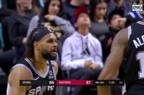 WATCH: Patty Mills for three against the Raptors on January 12th | Spurs ENCORE