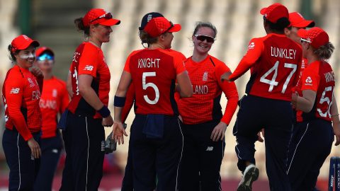 Women’s World Twenty20: Anya Shrubsole hat-trick inspires England win over South Africa