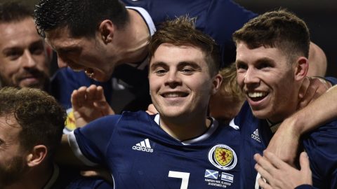 Scotland 3-2 Israel: James Forrest treble wins Nations League group for Alex McLeish’s side