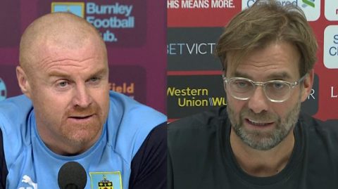 Jurgen Klopp and Sean Dyche divided on sliding tackles and ‘cheating’