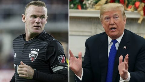 Wayne Rooney: DC United midfielder visits White House and meets Barron Trump