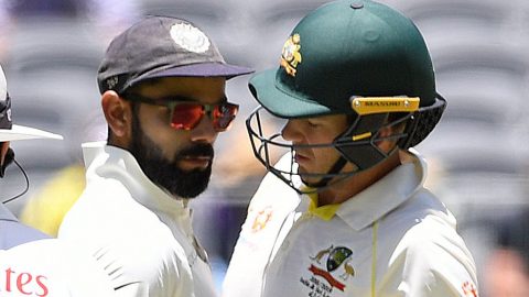 Australia v India: Virat Kohli and Tim Paine clash in second Test in Perth