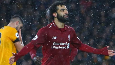 Wolves 0-2 Liverpool: Mohamed Salah helps Reds go four points clear
