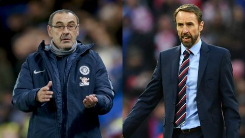Maurizio Sarri: Chelsea boss says his side’s level ‘is not less’ than England’s