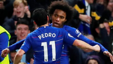 Chelsea 2-1 Newcastle United: Pedro and Willian goals give hosts victory