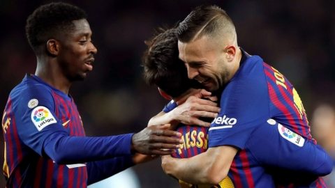 Barcelona 3-0 Levante: Ousmane Dembele & Lionel Messi score as Barca progress