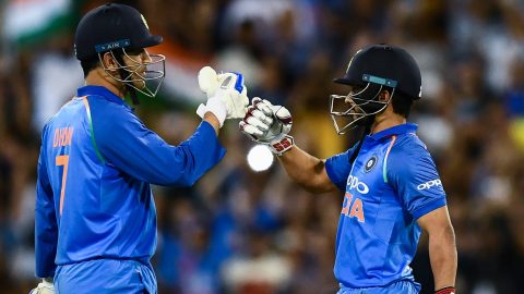Australia v India: MS Dhoni half-century guides tourists to ODI series win