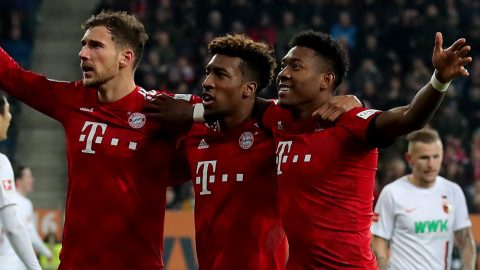 Augsburg 2-3 Bayern Munich: Kingsley Coman scores twice in comeback win