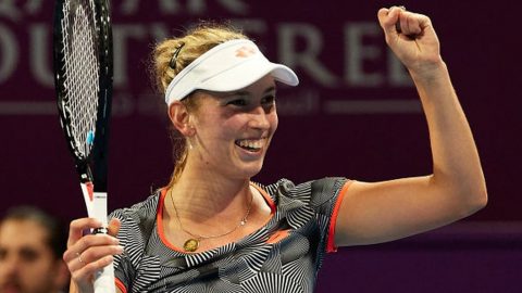Qatar Open: Elise Mertens beats Simona Halep to win her biggest tour title