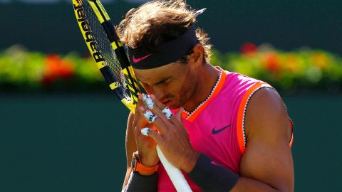 Indian Wells: Rafael Nadal withdraws from Roger Federer semi-final with knee injury