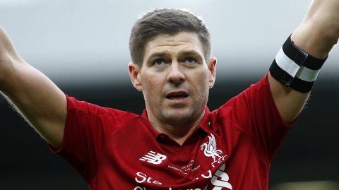 Steven Gerrard: Liverpool icon scores winner on Anfield return in charity game against AC Milan
