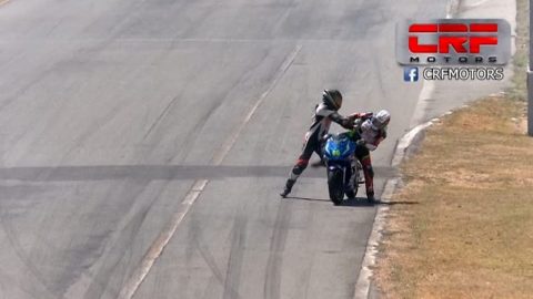 Watch: Riders fight on the track during motorbike race in Costa Rica