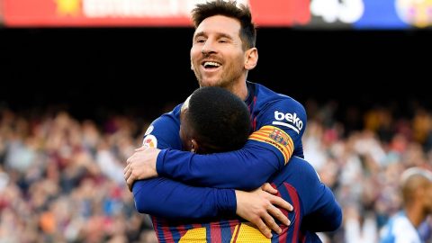 Barcelona 2-0 Espanyol: Lionel Messi scores late derby double