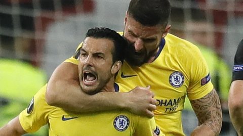 Eintracht Frankfurt 1-1 Chelsea: Pedro grabs away goal in Europa League semi-final
