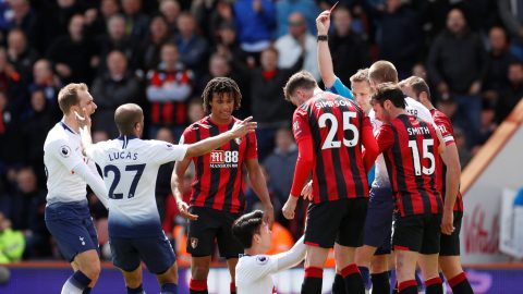 Bournemouth 1-0 Tottenham: Nine-man Spurs fail to secure top-four spot