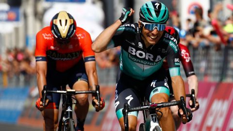 Giro d’Italia: Cesare Benedetti wins stage 12 in opening day of the Alps