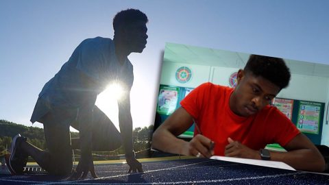 Jeremiah Azu: From Europe’s fastest teenager to sitting A-levels in a week