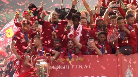 Incredible scenes at Liverpool Champions League victory parade