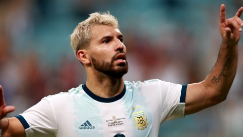 Copa America: Sergio Aguero helps Argentina beat Qatar 2-0 to reach quarter-finals