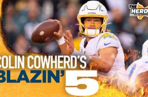 Blazin’ 5: Colin Cowherd’s picks for Week 10 of the 2021 NFL season | THE HERD