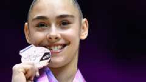GB’s Gadirova wins historic world all-around medal