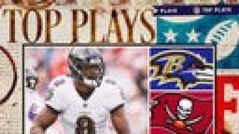 NFL Week 8 top plays: Ravens face Bucs on Thursday Night Football