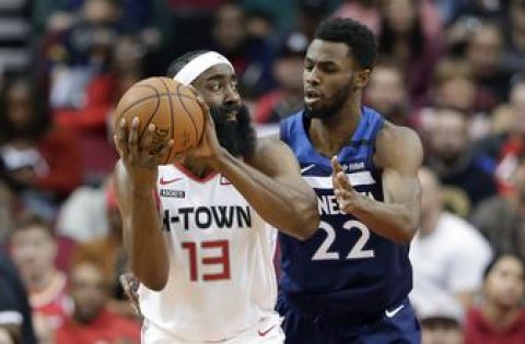 Harden passes 20,000 points, Rockets beat Wolves 139-109