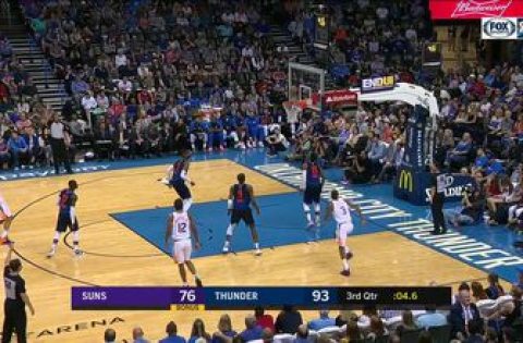 HIGHLIGHTS: Paul George with the Half court shot AND IT GOES IN | Phoenix Suns at Oklahoma City Thunder