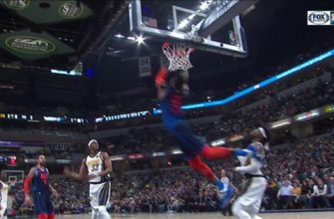 HIGHLIGHTS: A CONTORTED Paul George finds a way get it to fall