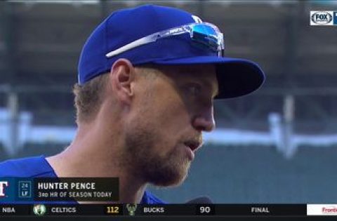 Hunter Pence on his big game, Rangers 14-1 Win over Seattle