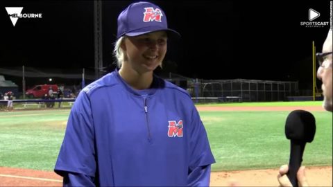Genevieve Beacom becomes first woman to pitch in the Australian Baseball League