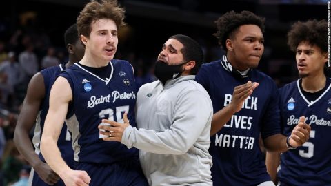 Saint Peter’s completes huge March Madness upset, stunning No. 2 seed Kentucky
