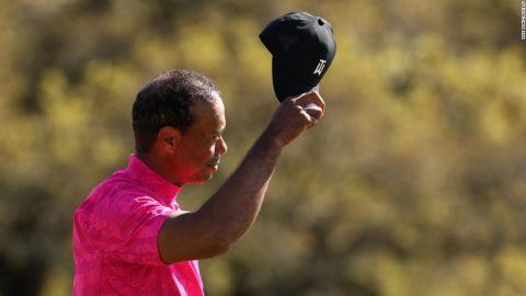 Five-time Masters winner Tiger Woods shoots one-under 71 in first round after return from injury