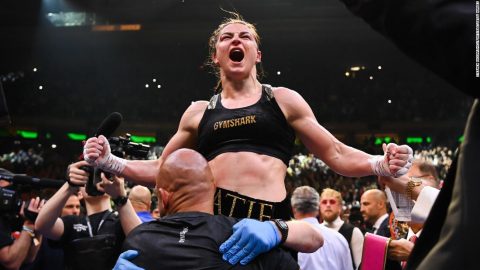 Katie Taylor defeats Amanda Serrano in first boxing match headlined by two women at Madison Square Garden