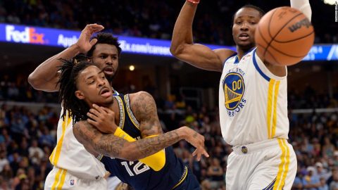 Ja Morant helps Grizzlies to victory over Warriors with ‘one good eye’ as Kerr calls out ‘dirty’ play