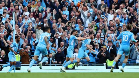 Manchester City thrash Newcastle to seize on Liverpool’s slip-up in title race