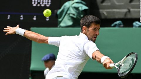 Scintillating performance by Novak Djokovic at Wimbledon