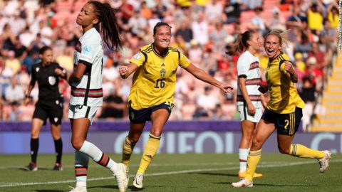 Sweden into Women’s Euro 2022 quarterfinals as group winner with emphatic win despite Netherlands beating Switzerland