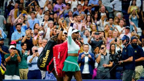 Serena and Venus Williams knocked out of doubles’ play by Czech duo at US Open