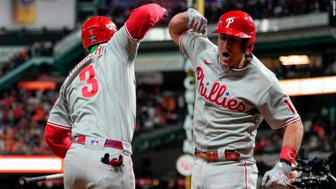 Phillies comeback stuns Astros in World Series Game 1