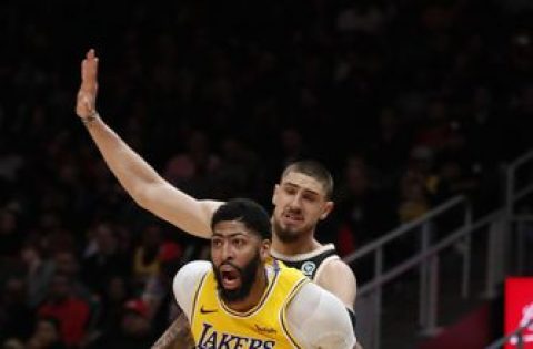 Sprained ankle keeps Davis out of Lakers-Pacers game