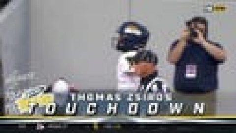 Toledo QB Dequan Finn hits WR Thomas Zsiros on 50-yard touchdown pass