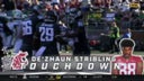 Cameron Ward hits De’Zhaun Stribling for a 15-yard touchdown to extend the Washington State lead